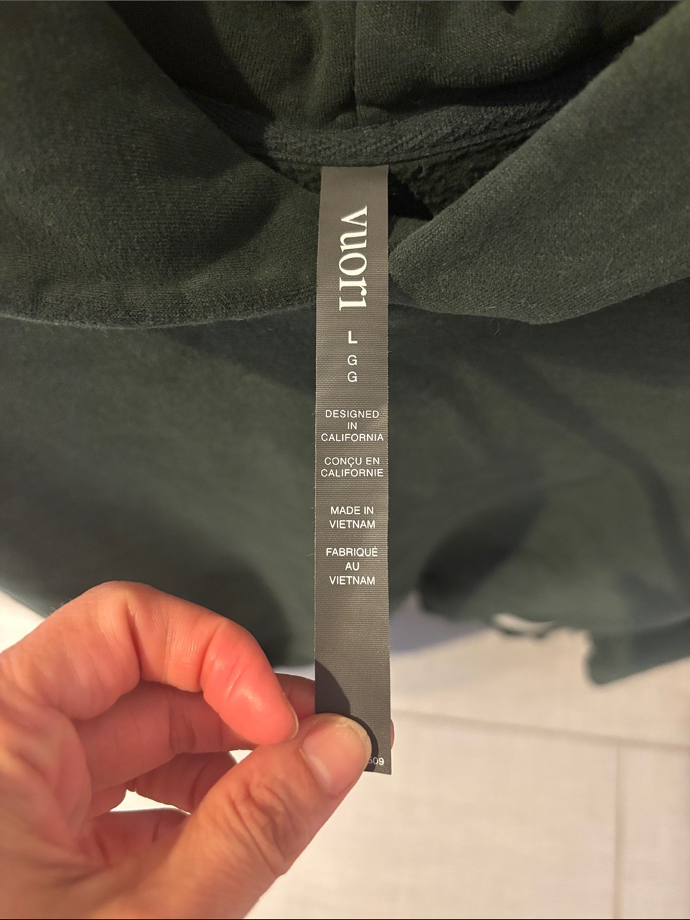 Vuori Women's Restore Oversized Hoodie Green Large - Picture 6 of 7